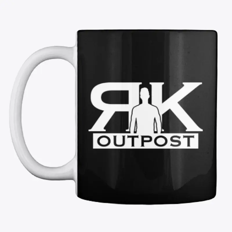 RK Outpost White Logo Mug